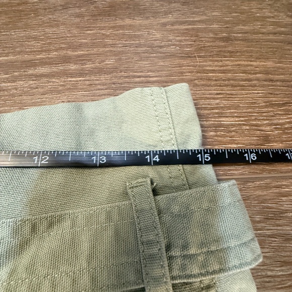 Gap Women's Paperbag Waist Tie Waist Skirt Size 6 Green Tencel Straight Skirt - Picture 10 of 11